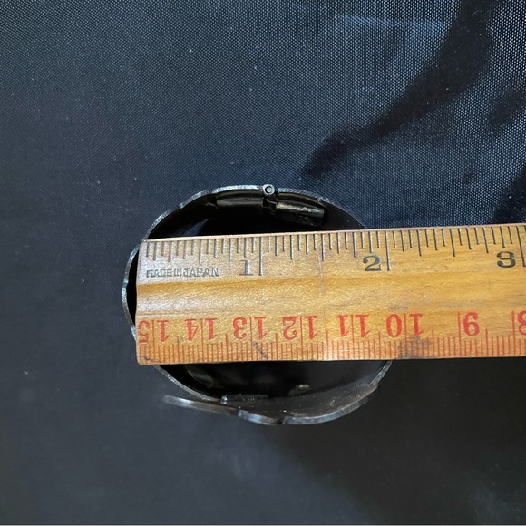 Vintage Women’s Mexican Sterling Silver Spring Hinge Bangle Bracelet - Picture 6 of 6